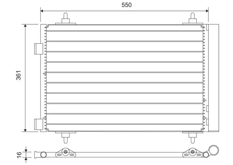 VALEO 812746 Klima Radyatörü 6455GK resmi