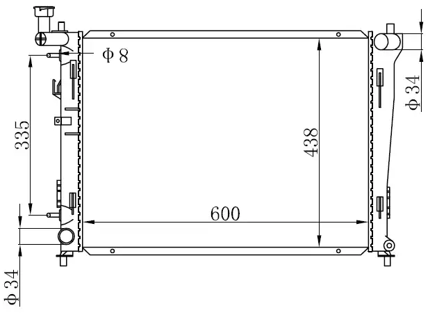 ORIS BHY029016 Radyatör 253102H050 resmi