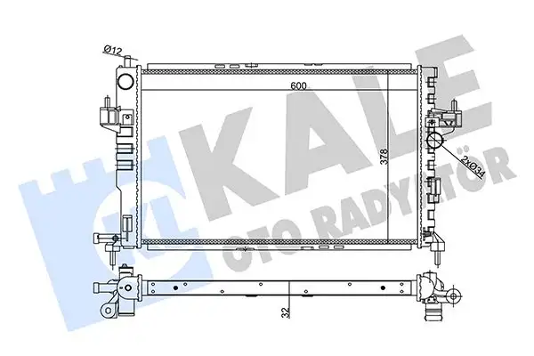 KALE 357030 Radyatör 95513832 resmi