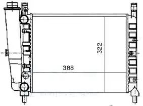 MGA 80105 Radyatör 7739937 resmi