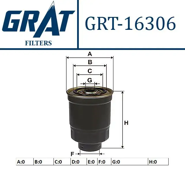 GRAT 16307 Yakıt Filtresi MB220900 resmi