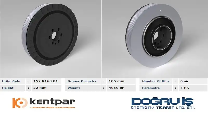 KENTPAR K16001 Krank Kasnağı resmi