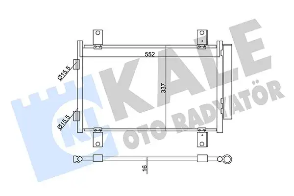 KALE 345350 Klima Radyatörü 6455EC resmi