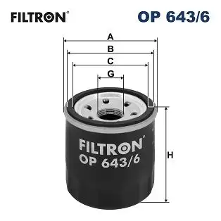 FILTRON OP643/6 Yağ Filtresi 152085758R resmi