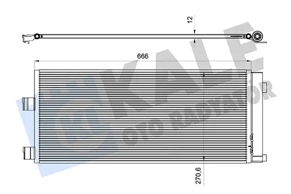 KALE 382580 Klima Radyatörü 39059785 resmi