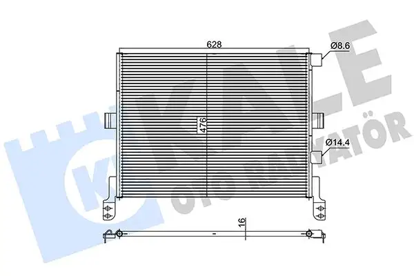 KALE 350370 Klima Radyatörü resmi