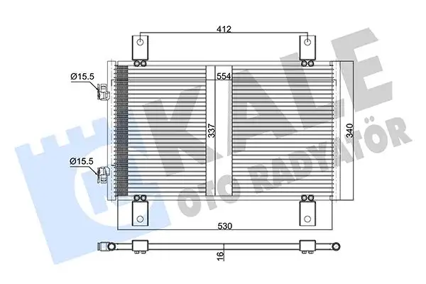 KALE 377600 Klima Radyatörü 6455CG resmi