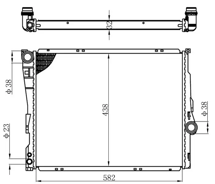 ORIS BBM123032 Radyatör 9071517 resmi