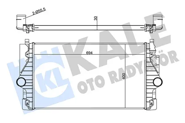 KALE 344765 Turbo Radyatörü 7D0145805 resmi