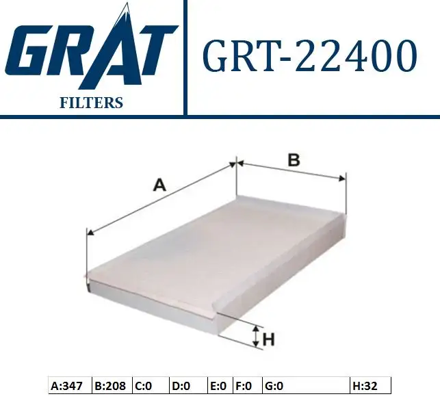 GRAT 22400 Polen Filtresi 6398350247 resmi