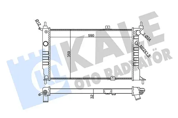KALE 370900 Radyatör 1300147 resmi