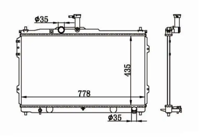 MGA 80607 Radyatör 253104H050 resmi