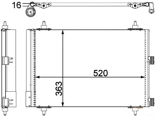 MGA 82129 Klima Radyatörü 6455CN resmi