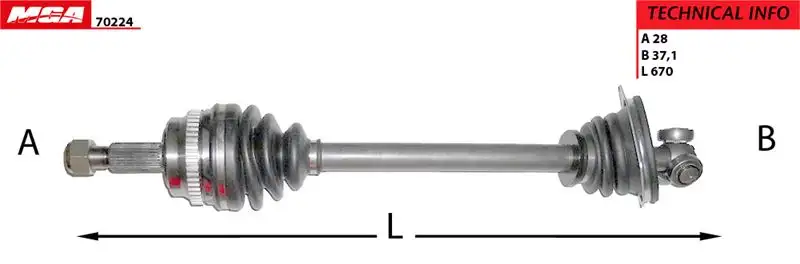 MGA 70224 Ön Aks (Sol) 7700102978 resmi