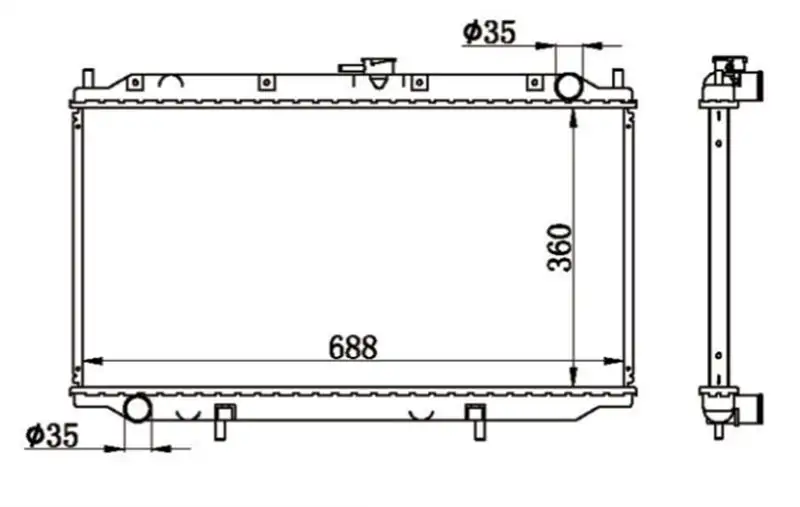 MGA 80648 Radyatör 214109F500 resmi