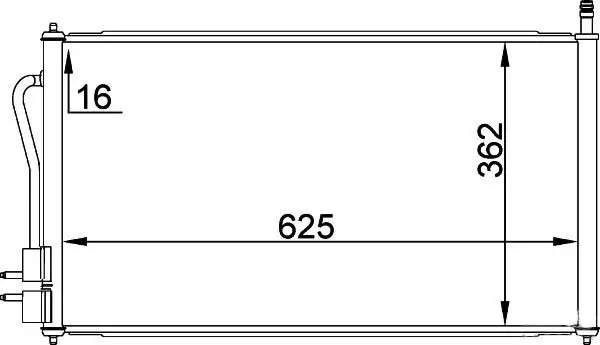 MGA 82172 Klima Radyatörü YS4H19710CA resmi