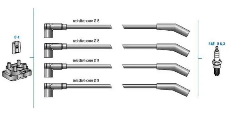 DODUCO 7857 Buji Kablosu 1018139 resmi