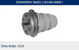 MASTER M4335 Arka Süspansiyon Takozu 516651 resmi