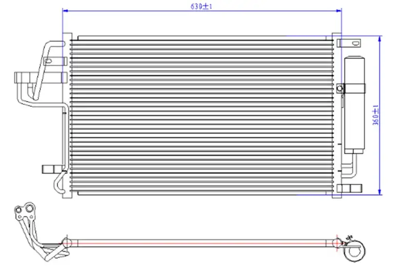 ORIS CHY255016 Klima Radyatörü 976062E000 resmi