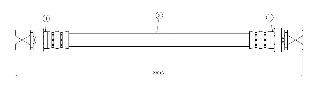 CAVO C800257A Arka Fren Hortumu 96179489 resmi