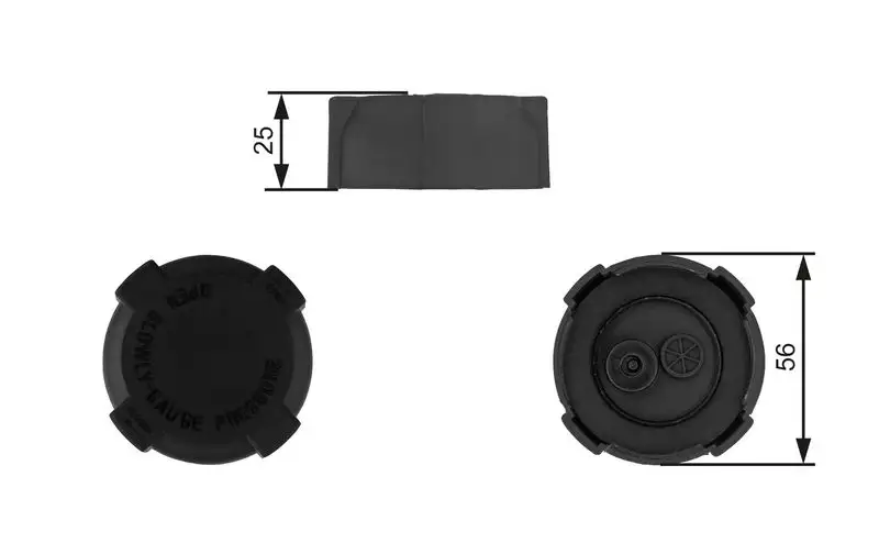 GATES RC238 Yedek Su Depo Kapağı NTC7161 resmi