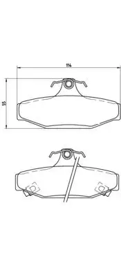MGA 55449 Arka Fren Balatası 4841305000 resmi