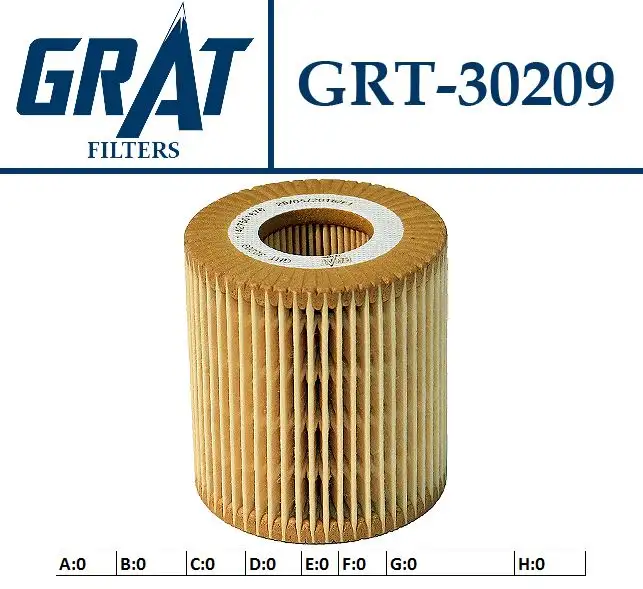 GRAT 30209 Yağ Filtresi 11427508969 resmi