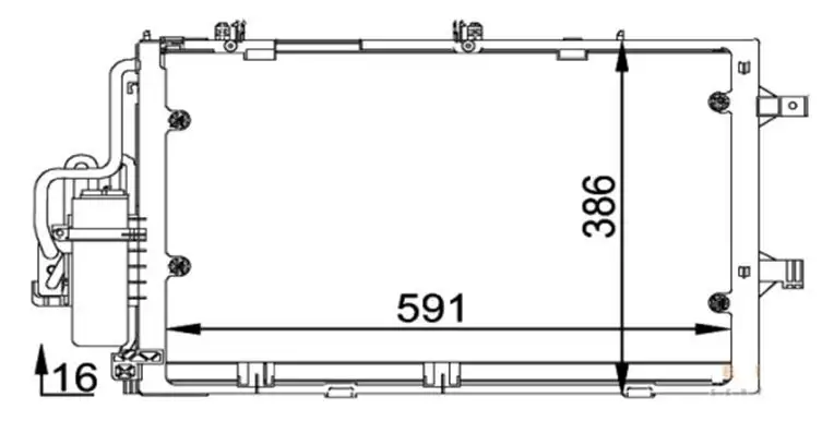 MGA 82143 Klima Radyatörü 93175776 resmi