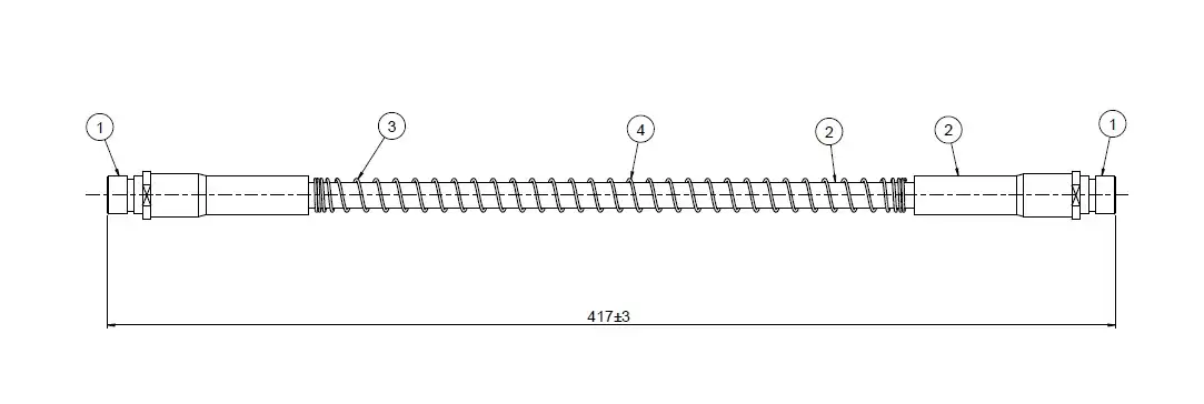 CAVO C900004A Ön Fren Hortumu ANR1765 resmi