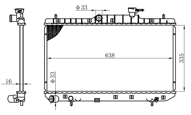 ORIS BHY001016 Radyatör 2531025300 resmi