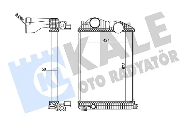 KALE 350315 Turbo Radyatörü A9705010101 resmi