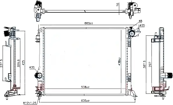KALE 0520251AB Radyatör resmi