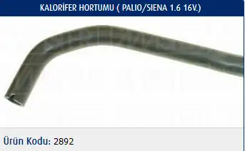MASTER M2892 Kalorifer Hortumu 46743866 resmi