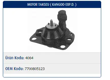 MASTER M4064 Motor Takozu 7700805123 resmi