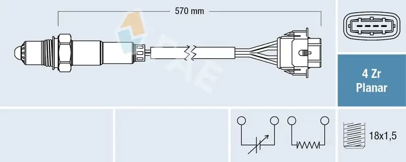FAE 77154 Oksijen Sensörü resmi