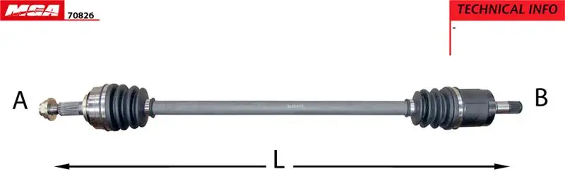 MGA 70826 Ön Aks (Sağ) 44305SELT00 resmi