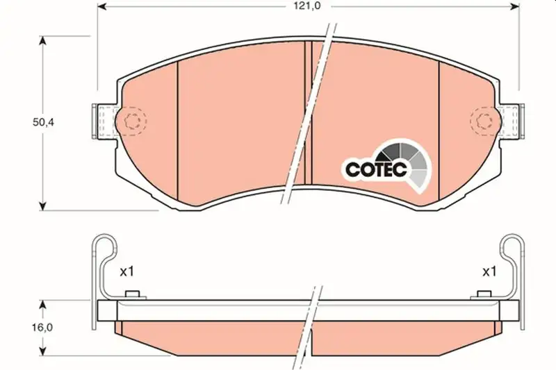 TRW GDB3208 Ön Fren Balatası resmi