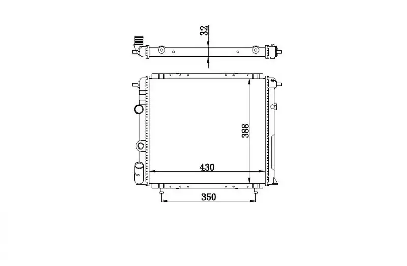 ORIS BRN058032 Radyatör 7700784039 resmi
