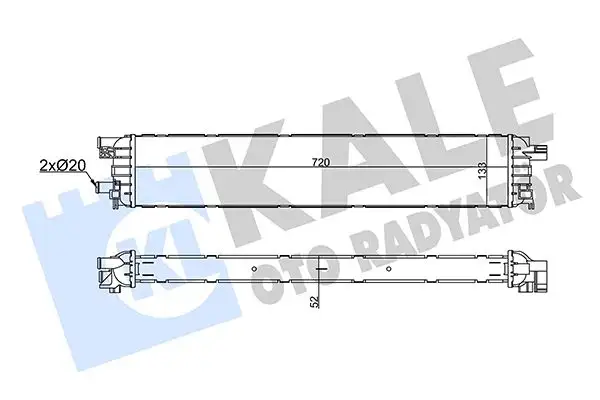 KALE 356335 Turbo Radyatörü 4G0145804A resmi
