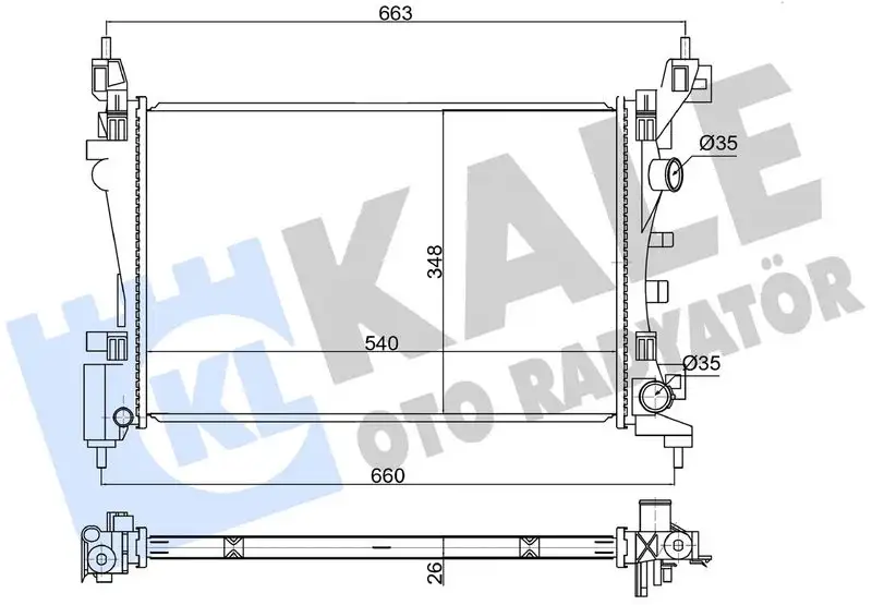 KALE 363865 Radyatör resmi