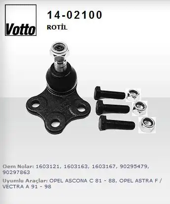 VOTTO 14-02100 Alt Rotil 1603167 resmi