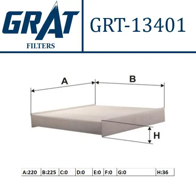 GRAT 13401 Polen Filtresi 6447HP resmi