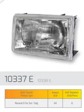 FARBA 10338D Ön Far (Sağ) 7701029118 resmi