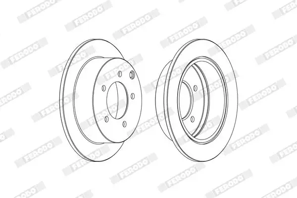 FERODO DDF1986C Arka Fren Diski 4615A194 resmi