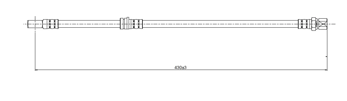 CAVO C800652A Ön Fren Hortumu 562037 resmi