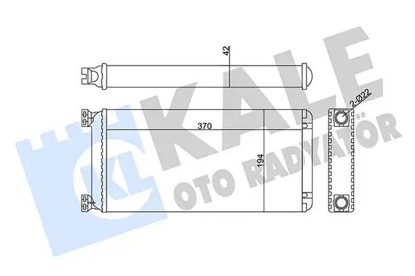 KALE 353855 Kalorifer Radyatörü 1454123 resmi