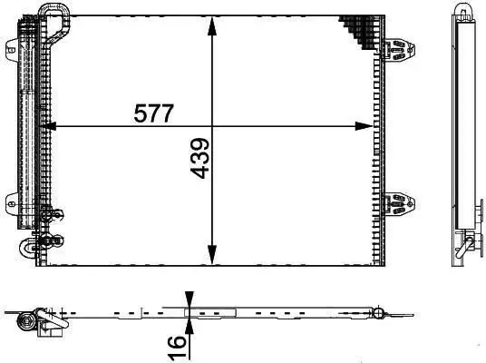 MGA 82149 Klima Radyatörü 3C0820411G resmi