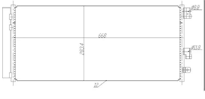 MGA 82305 Klima Radyatörü 1850742 resmi