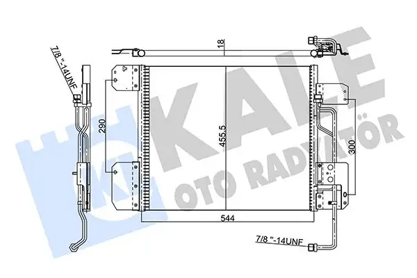 KALE 352850 Klima Radyatörü A9405000254 resmi