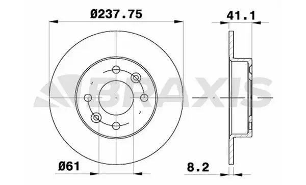 BRAXIS AE0067 Ön Fren Diski resmi